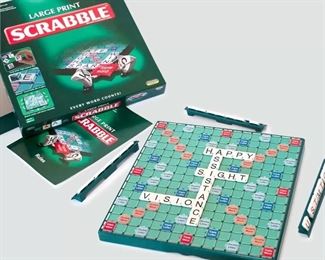 Large print scrabble for low vision - new in box