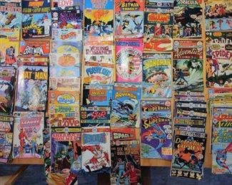Comics mostly from 1970's and in fine grade (6-7.5) condition...some higher and some lower. 