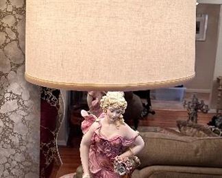 Beautiful Capodimonte table lamp