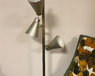 MCM metal cone floor lamp