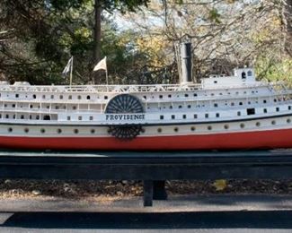 Steam Ship Model (American, Circa 1930s)
