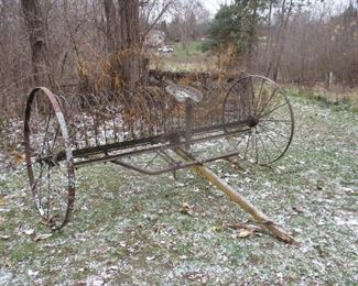 Hay rake vintage antique
