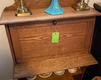 Salesman size antique secretary