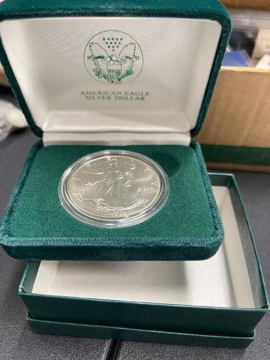 American Eagle Silver Dollar mint coin


