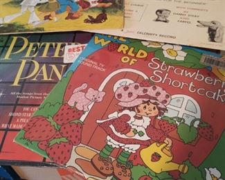 Lots of Vintage Childrens Record Albums