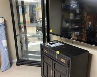 Stanley Server and Lighted China Cabinet