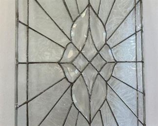 Vintage stained glass panel