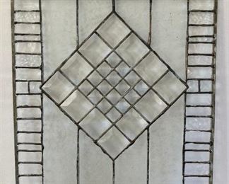 Vintage stained glass panel