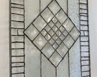 Vintage stained glass panel