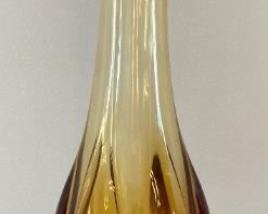 MCM amber swung vase