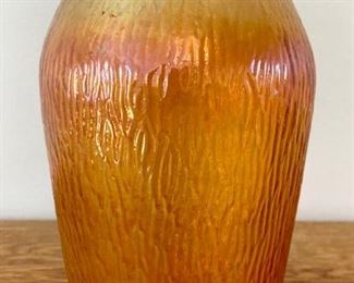 Vintage Jeannette carnival glass vase