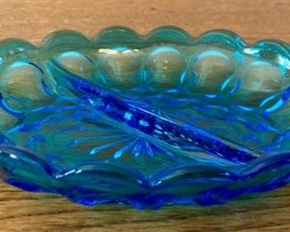 Vintage Anchor Hocking blue "Fairfield"