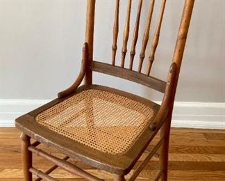 Vintage cane bottom chair