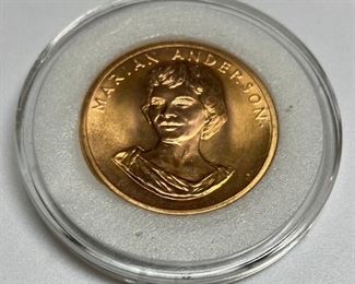 1980 American Arts Commemorative Series Marian Anderson gold medals