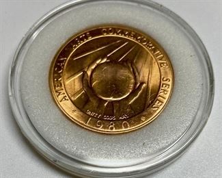 1980 American Arts Commemorative Series Marian Anderson gold medals