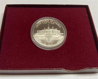1990 George Washington 90% silver commemorative half dollar