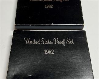 United States 1982 coin proof sets