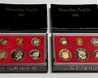 United States 1982 coin proof sets