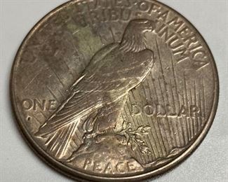 1927 Liberty Peace silver dollar, San Francisco mint, very fine