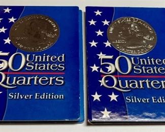 50 United States Quarter sets, silver edition, 1999-2008, incomplete