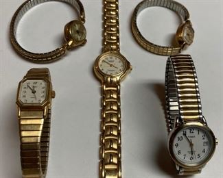 Carriage, Timex and other ladies' watches