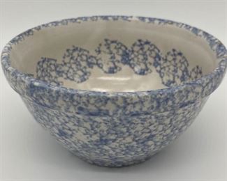 Signed SL 1995 spongeware bowl