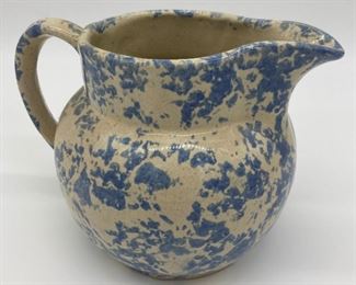 ByBee blue spongeware pitcher