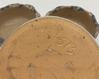 Bybee blue spongeware 5" bowls