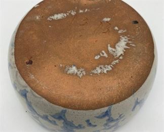 Bybee blue spongeware 6" bowl