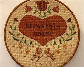 Bless This House cross-stitch