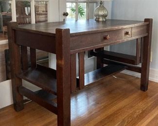 Antique Mission library desk
