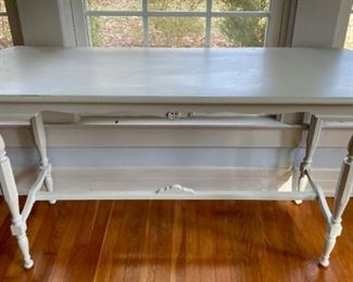 Vintage cottage style entry table