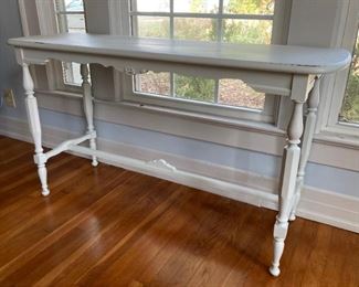 Vintage cottage style entry table