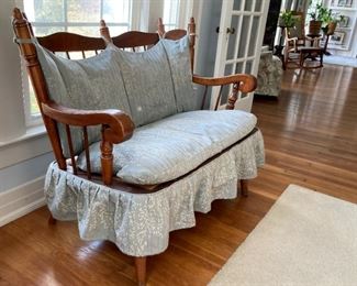 Vintage rocking love seat