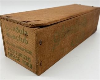 Vintage Glendale Club Yellow American cheese box