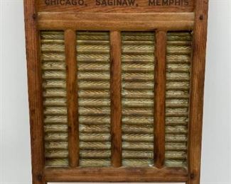 Antique Capitol Line washboard by National Washboard Co. USA