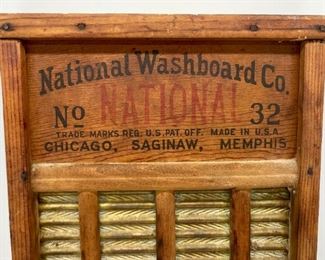 Antique Capitol Line washboard by National Washboard Co. USA
