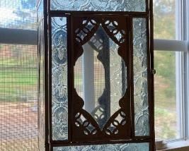 Vintage glass lantern