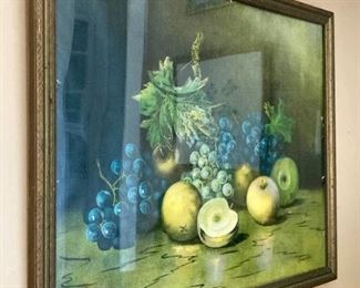 Vintage "Autumn Fruit" Chandler