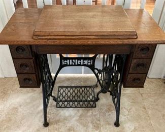 Antique Singer Sewing table