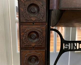 Antique Singer Sewing table