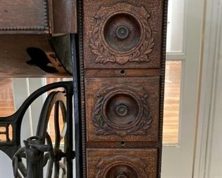 Antique Singer Sewing table