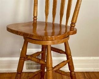 Vintage wooden bar stool