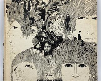 Vintage vinyl album "Revolver" by The Beatles