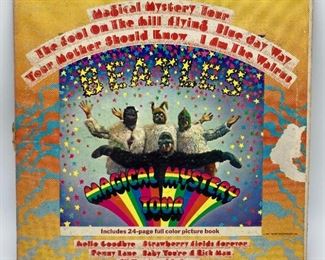 Vintage vinyl album "Magical Mystery Tour" by The Beatles