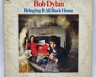 Vintage vinyl album "Bringing It All Back Home" by Bob Dylan