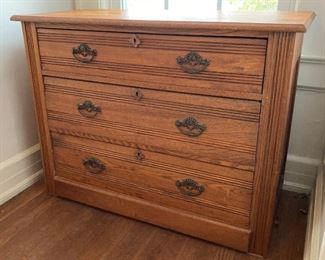 1920s Antique three-drawer dresser