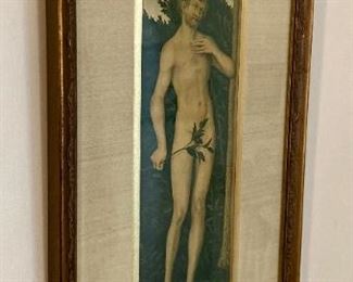 Vintage Garden of Eden Adam print