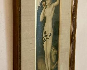 Vintage Garden of Eden Eve print