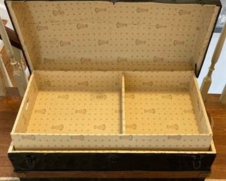 Antique dome lid steamer trunk